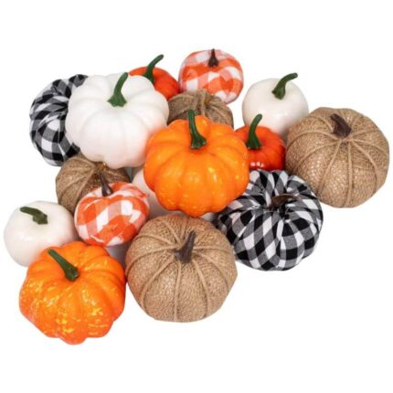 Foam Mini Pumpkins for Fall Decor, Harvest, Halloween & Thanksgiving Decorations