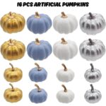 Foam Mini Pumpkins for Fall Decor, Harvest, Halloween & Thanksgiving Decorations - Image 8