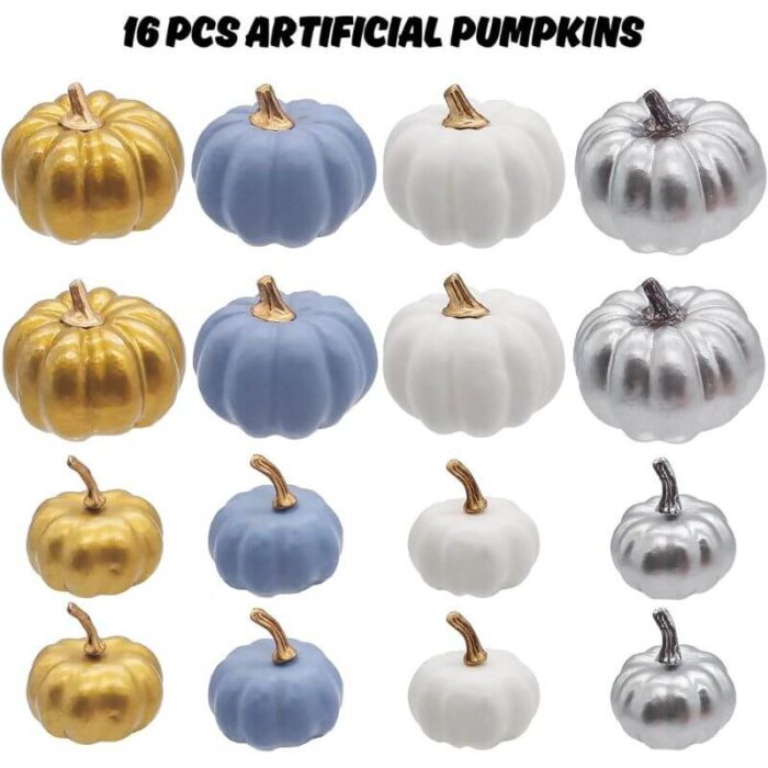 Foam Mini Pumpkins for Fall Decor, Harvest, Halloween & Thanksgiving Decorations - Image 8