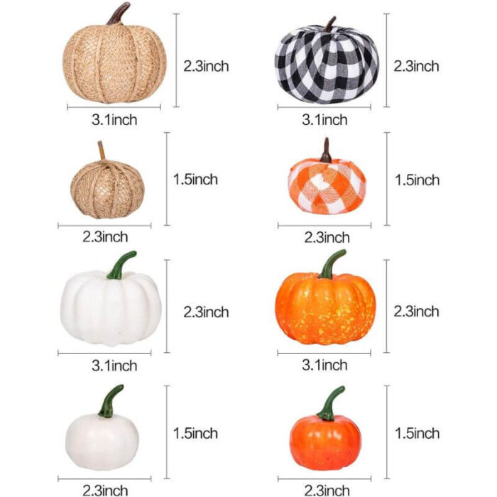 Foam Mini Pumpkins for Fall Decor, Harvest, Halloween & Thanksgiving Decorations - Image 6