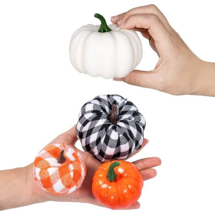 Foam Mini Pumpkins for Fall Decor, Harvest, Halloween & Thanksgiving Decorations - Image 5