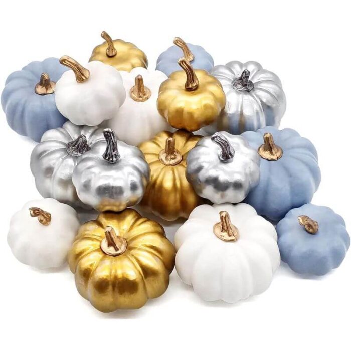 Foam Mini Pumpkins for Fall Decor, Harvest, Halloween & Thanksgiving Decorations - Image 4
