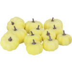 White Artificial Pumpkins – Rustic Harvest Foam Pumpkins for Fall, Halloween & Thanksgiving Home Decor - Image 10