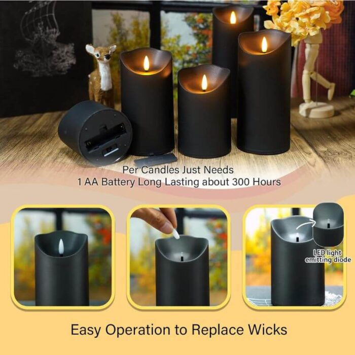 Flameless Candles with Remote , Battery Operated LED Candles Set - Image 9