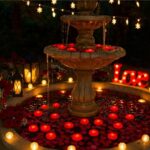 Red Rose Tealights Candles led waterproof, for Romantic Pool, Bathtub, Wedding