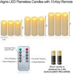 Flameless Candles for Home and Holiday Décor,  Flameless LED Candles with Remote - Image 4