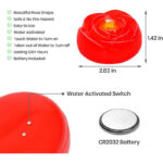 Red Rose Tealights Candles led waterproof, for Romantic Pool, Bathtub, Wedding - Image 4