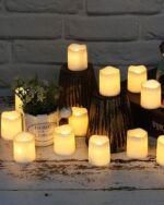 Realistic Flickering Flameless Candles  For wedding  , Battery Operated Flameless Fake Candles - Image 2