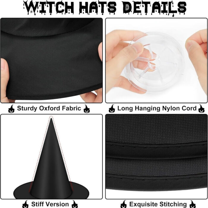 Halloween Witch Hats For Sale , Halloween Horror Night 2025 ,Witch Costume Accessories - Image 5