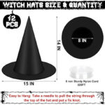 Halloween Witch Hats For Sale , Halloween Horror Night 2025 ,Witch Costume Accessories - Image 7