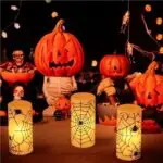 Halloween fake candles, Halloween flameless candles for sale, faux candles with timer - Image 13