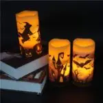 Halloween fake candles, Halloween flameless candles for sale, faux candles with timer - Image 15