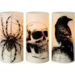 Halloween fake candles, Halloween flameless candles for sale, faux candles with timer - Image 16