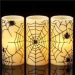 Halloween fake candles, Halloween flameless candles for sale, faux candles with timer - Image 21