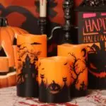 Halloween fake candles, Halloween flameless candles for sale, faux candles with timer - Image 8