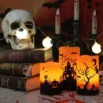 Halloween fake candles, Halloween flameless candles for sale, faux candles with timer - Image 11