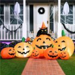 Long Halloween Inflatables Pumpkin Outdoor Decorations - Image 2
