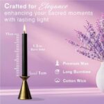 Black Taper Candles , Unscented Mini Chime Candles for Witchcraft, Wiccan Altar, Rituals, Prayer, Meditation & Party Decorations - Image 5