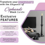 Black Taper Candles , Unscented Mini Chime Candles for Witchcraft, Wiccan Altar, Rituals, Prayer, Meditation & Party Decorations - Image 4